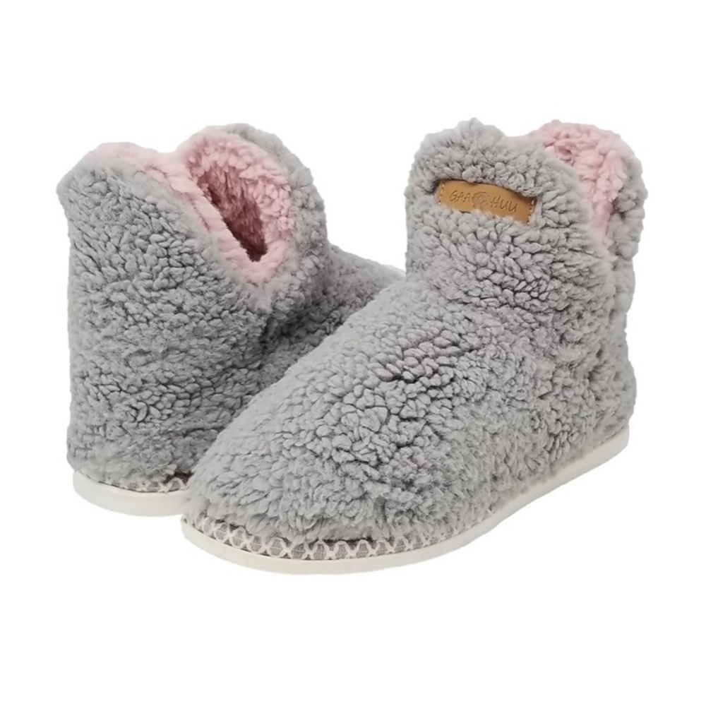 GAAHUU Berber Faux Fur Women’s Slipper Boot-Grey